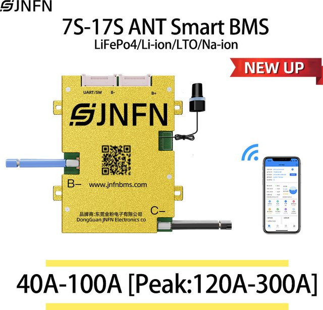 ANT BMS Smart Bluetooth BMS für LiFePO4, Li-Ionen und LTO Akkus (7S bis 17S) - Bild 1