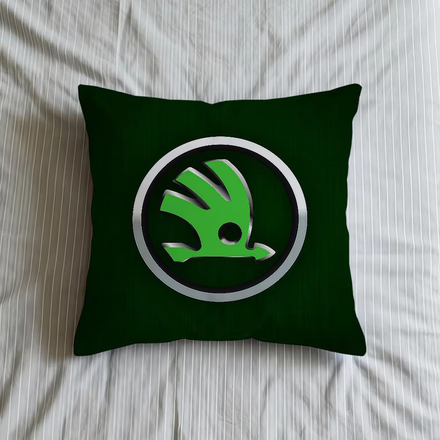 Dekorativer Skoda S-ES Kissenbezug für Auto und Sofa, Quadratisch, Grün, Breite: 40 cm x Tiefe: 40 cm x Höhe: 40 cm - Bild 5