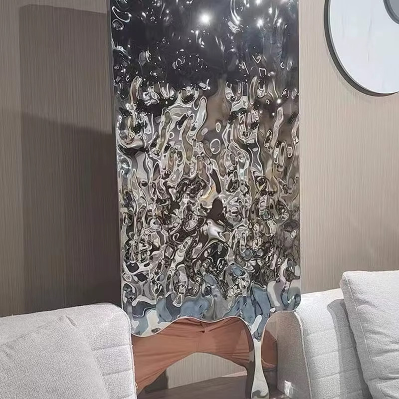 Oeny Wanddekoration aus Metall in Silber, minimalistisches geometrisches Ornament für dein Wohnzimmer, B/H: 63,0 x 50,0 cm - Bild 3
