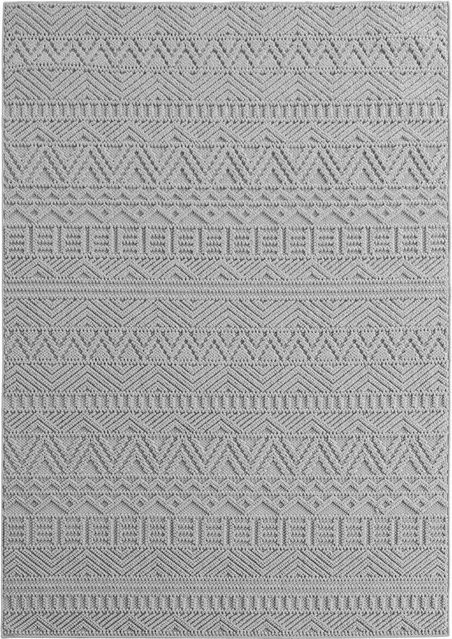 Ayyildiz Kurzflorteppich Helix Silber B/H/L: 200 x 0,7 x 290 cm - Bild 1