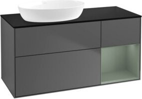 V&B Waschtischunterschrank Finion in Anthrazit, Breite: 120 cm, Tiefe: 50,1 cm, Höhe: 50,1 cm - Bild 1