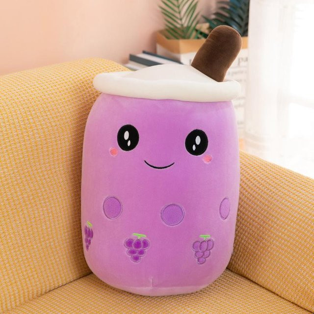 Yiran Health & Beauty Kawaii Boba Frucht Bubble Tea Plüschtier, 23cm - Bild 1