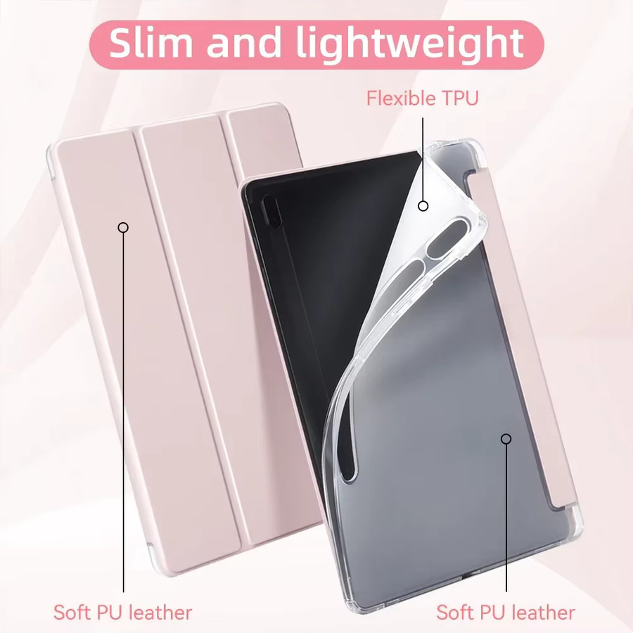Transparente Tablet-Hülle für Samsung Galaxy Tab S10 Plus 12,4 Zoll, S9 FE 11 Zoll, S9, S8, S7, S6 Lite 10,4 Zoll in Blau - Bild 2