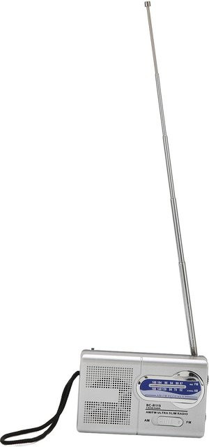 Honor Electronics Multifunktions-Transistorradio in Silber mit AM/FM-Empfang und 3,5 mm Kopfhöreranschluss - Bild 1