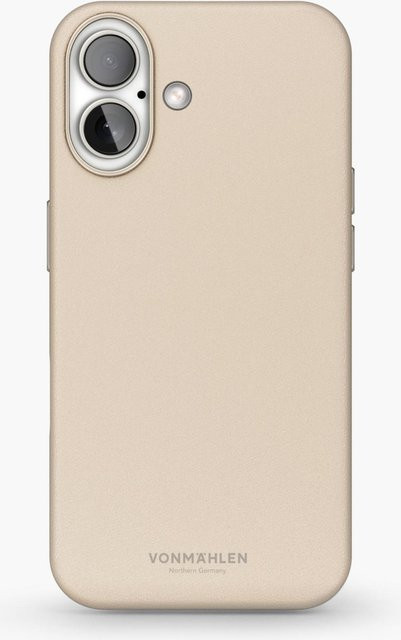 Vonmählen Like Leather Case MagSafe kompatible Schutzhülle für iPhone 16 in Beige - Bild 1