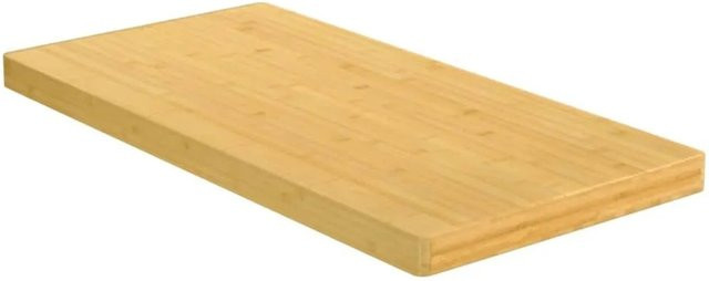 vidaXL Schneidebrett aus Bambus in Beige, B/T/H: 100 x 50 x 4 cm - Bild 1