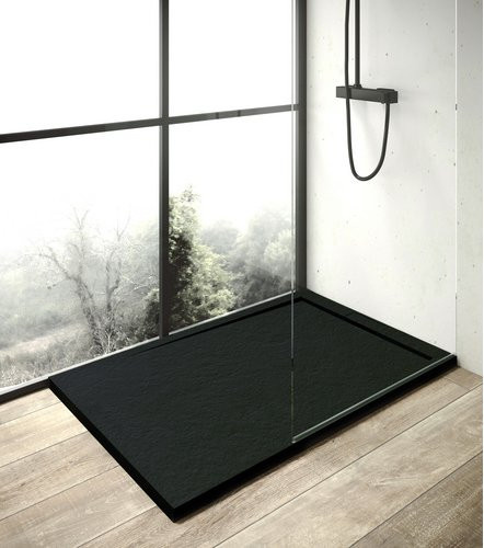 Ottofond Duschwanne Zona aus Mineralguss, rechteckig, Anthrazit, B/T: 160 x 80 cm - Bild 3