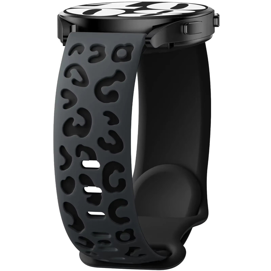 VATMENS Uhrenarmband Silikon, Bunt, Leoparden-Schlaufenarmband, 20 mm - Bild 2