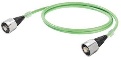 Weidmüller RJ45 Patchkabel CAT 5e U/UTP Ethernet LAN Grün, Länge: 1,50 m - Bild 1