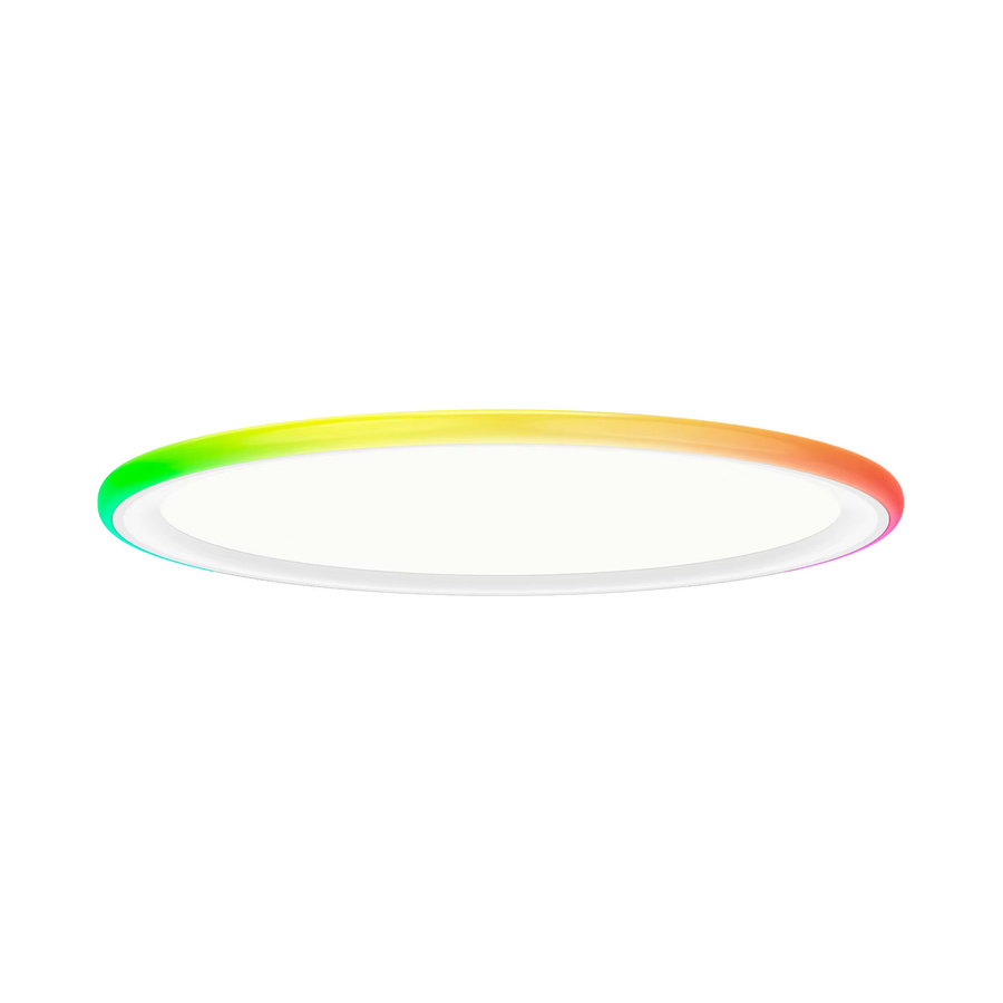 YEELIGHT Mars RGB Smart LED Deckenleuchte mit Fernbedienung, moderne runde Deckenlampe mit 16 Lichteffekten, 6500K, kompatibel mit Google Assistant und Mi Home App, Multicolor - Bild 4