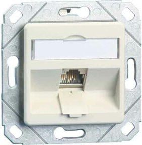 BTR NETCOM Anschlussdose C6Amodul Upk 1Port 270 in Weiß für Ethernet/LAN - Bild 1