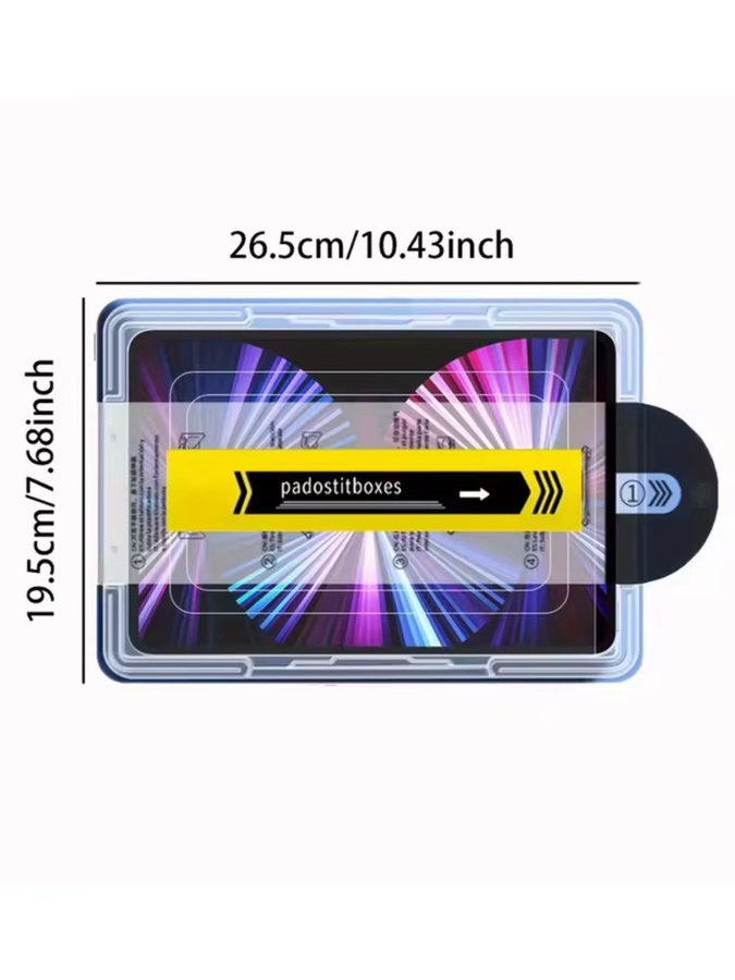 Samsung Displayschutzfolie aus gehärtetem Glas für Galaxy Tab S10 FE Plus S9 FE S8 S7 S6 Lite in Transparent mit vollständiger Abdeckung - Bild 5