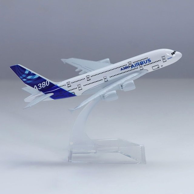 ZOCO A380 Prototype Model Plane, Diecast Metal, 16cm, ab 14 Jahre - Bild 1