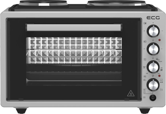 ECG Mini-Backofen ETH 3701G in Silber mit Heißluft und Grillfunktion - Bild 1