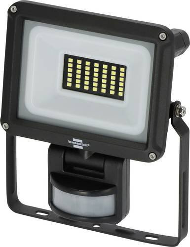 Brennenstuhl LED Außenstrahler JARO 3060 P Wandstrahler mit Bewegungsmelder und Dämmerungssensor, 20W, 2300lm, 6500K, IP65, Weiß - Bild 1