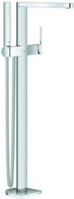 Grohe PLUS UP Wannen-Einhebelmischer mit Schwenkauslauf und Duschset, Bodenmontage, Chrom - Bild 1