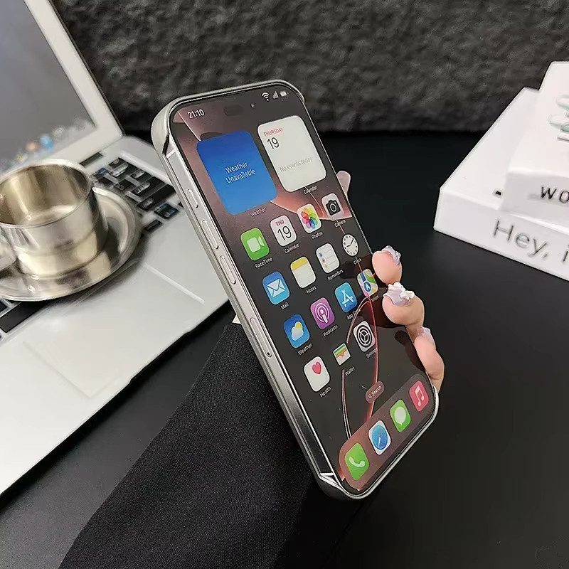 VYOPBC Magnetische MagSafe Handyhülle in Holzmaserung-Optik mit Leder-Finish für iPhone 17 Pro Max, 17Air, 16, 15, 14, 13, 12 Pro Max in Blau - Bild 2