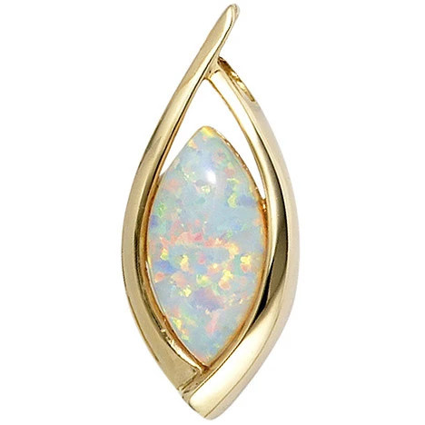 Colfem Anhänger 375 Gelbgold, Opal - Bild 1