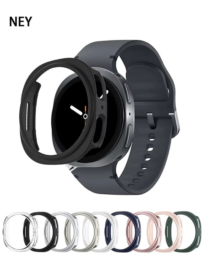 Samsung Hülle für Galaxy Watch 8 Classic, Schwarz, PC, Matte Cover - Bild 4