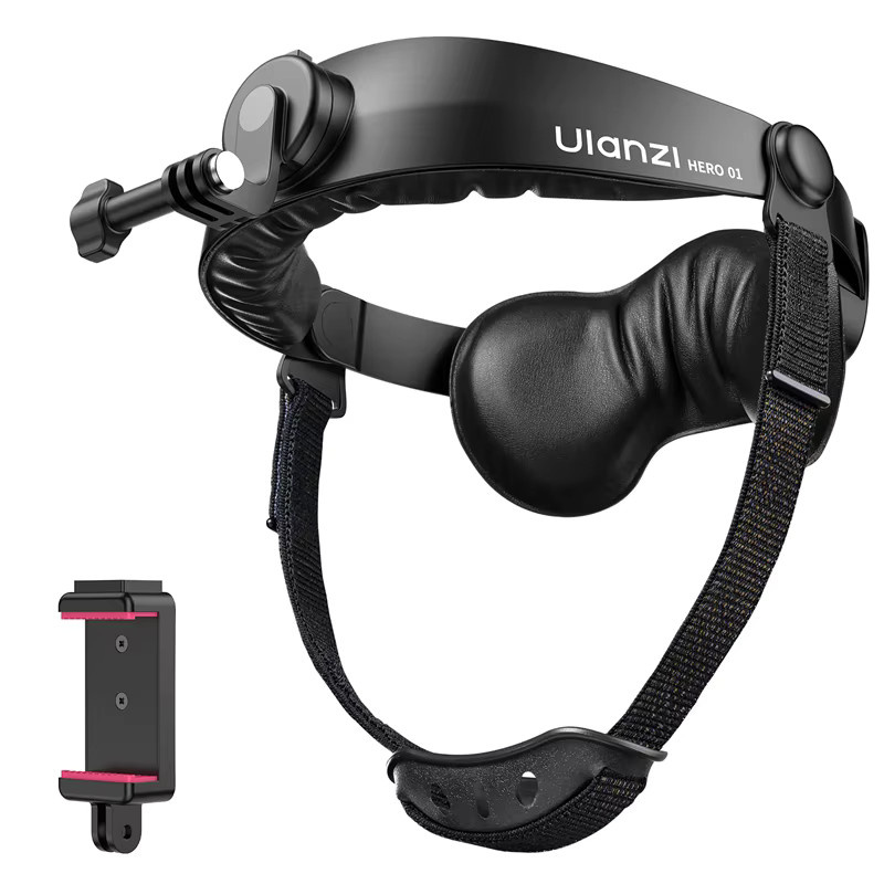Ulanzi CM029 Kopfbandhalterung in Schwarz mit 360 Grad Einstellung und Dual-Wear-Modi für GoPro, Insta360 und DJI Action - Bild 5