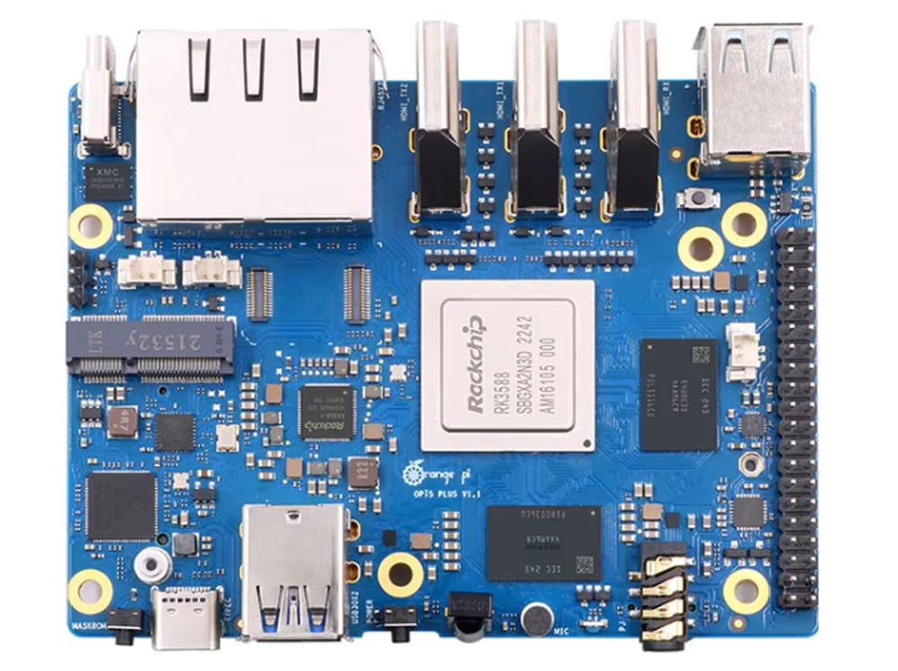 Orange Pi 5 Plus Einplatinen-Computer mit RK3588, PCIe-Modul, SSD-Unterstützung sowie WiFi und Bluetooth für 8K-Anwendungen - Bild 4