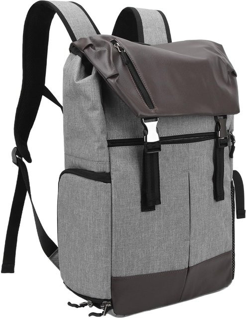 KONNWEI Wasserdichter Kamera-Rucksack für DSLR, SLR und spiegellose Kameras in Schwarz und Grau - Bild 1