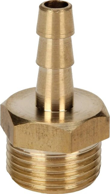 Einhell Druckluft-Stecktülle R 3/8 Zoll Außengewinde aus Messing in Gold - Bild 1