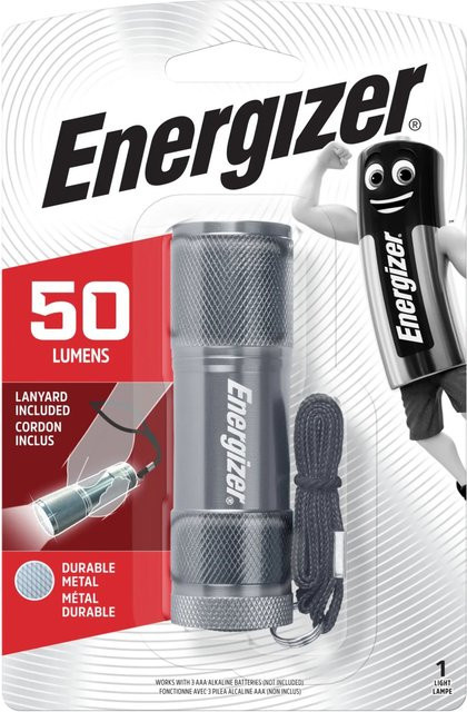 Energizer LED Taschenlampe Metal Light in Silber (3x AAA) - Bild 1