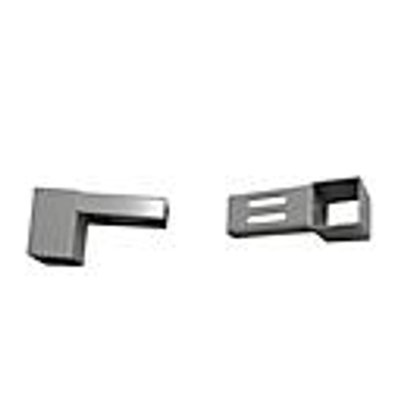 Treston Halter-Set für Lochplatten RL120, RL150 und RL180 aus Stahl in Lichtgrau Matt, 4 Stück - Bild 2