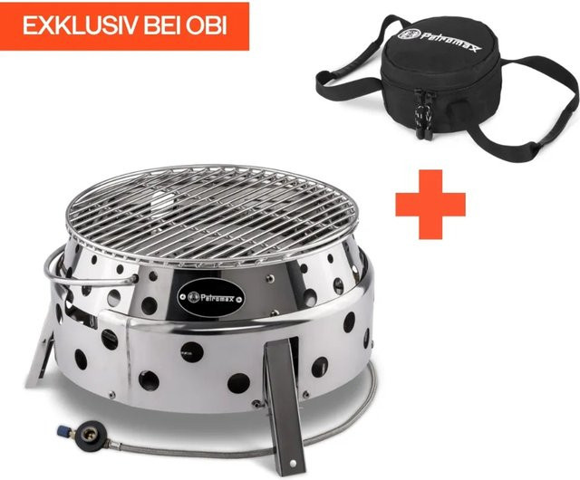 Petromax Grill Atago-Set GG28-TA 2-teilig aus Edelstahl - Bild 1