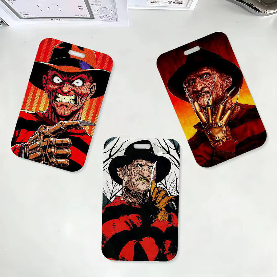 Movie F-Freddy K-Krueger Ausweishalter mit Umhängeband für Büro und Schule in Multicolour - Bild 3