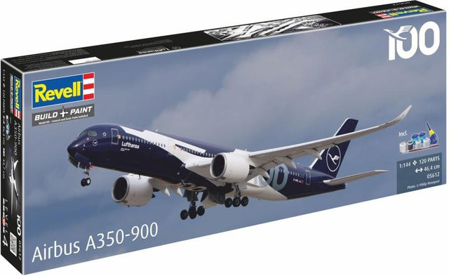 Revell Lufthansa A350-900, Geschenkset, 1:144, Kunststoff, Blau - Bild 1