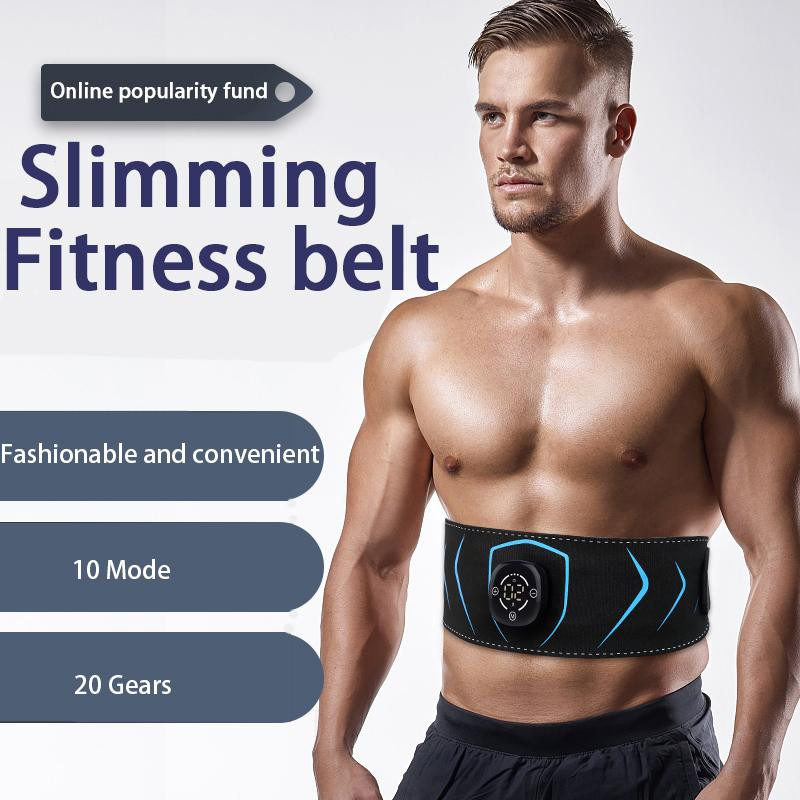 Abs Trainer EMS Bauchmuskelstimulator Elektrischer Toning-Gürtel in Blau zur Unterstützung deines Bauchmuskeltrainings und Gewichtsverlusts - Bild 2