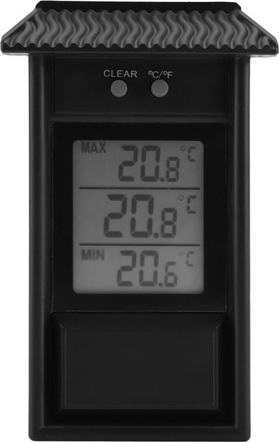 KONNWEI Digitales Hygrometer und Innenraumthermometer in Schwarz - Bild 1