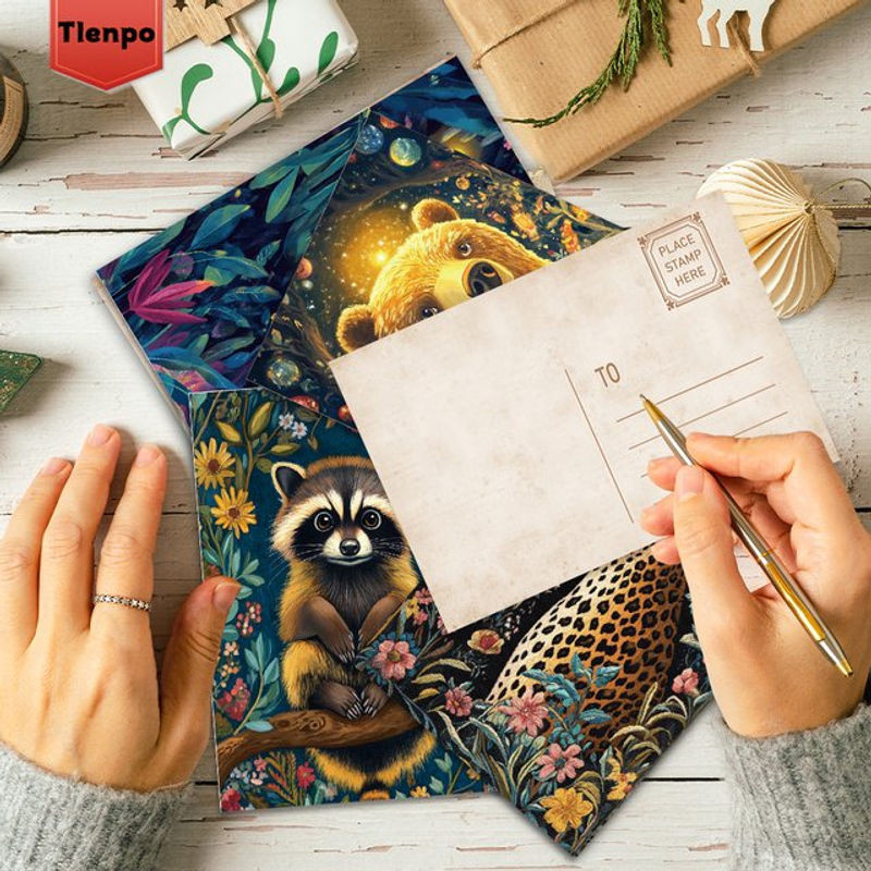32 Stück Art Déco Postkarten im geometrischen Design, mehrfarbig, rechteckig - Bild 1
