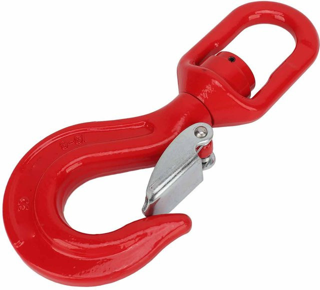 Nensit Schwenkhaken aus legiertem Stahl in Rot für Kranhebezeuge mit 5,3 t Tragkraft - Bild 1