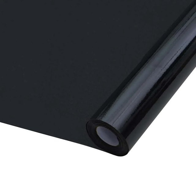 vidaXL Statische Fensterfolie aus PVC in Weiß und Schwarz, Breite: 60 cm, Länge: 500 cm - Bild 1