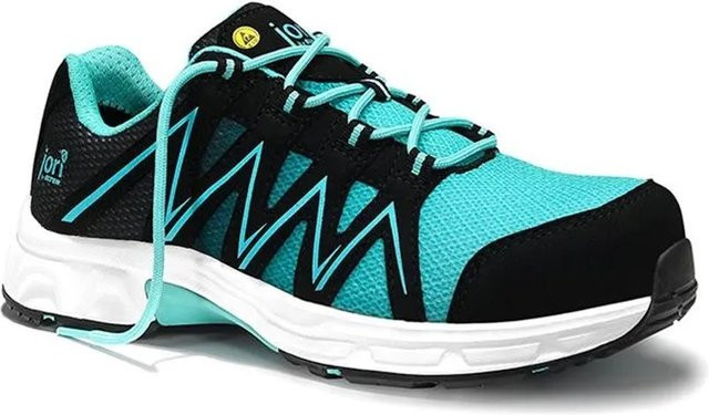 Elten Sicherheitshalbschuh Jo SPEEDY BLACK AQUA Low ESD S1P in Schwarz, Türkis und Multicolour, Größe 36 - Bild 1