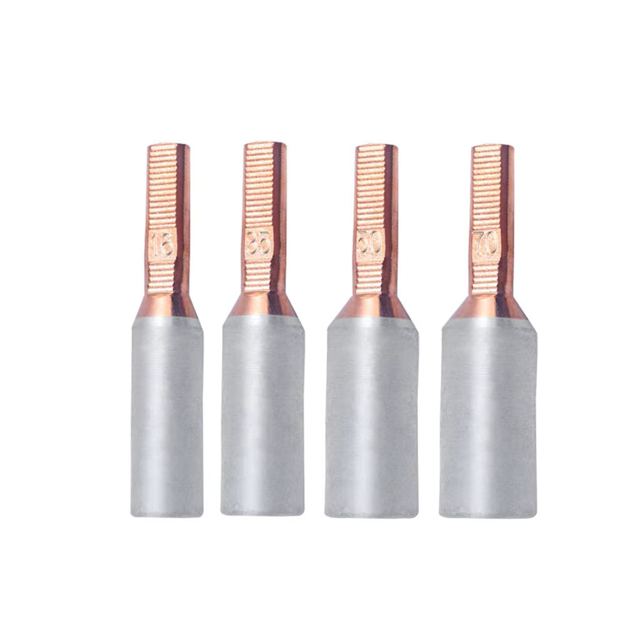 4er-Set GTLA Stromzähler-Anschlussklemmen aus Messing für 10-70mm2 Kabel in Silber - Bild 2