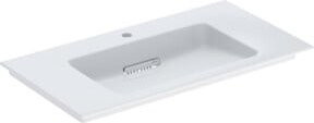 Geberit Möbelwaschtisch One in Weiß mit Keramik-Waschbecken und Unterbauarmatur, Breite: 90 cm - Bild 1