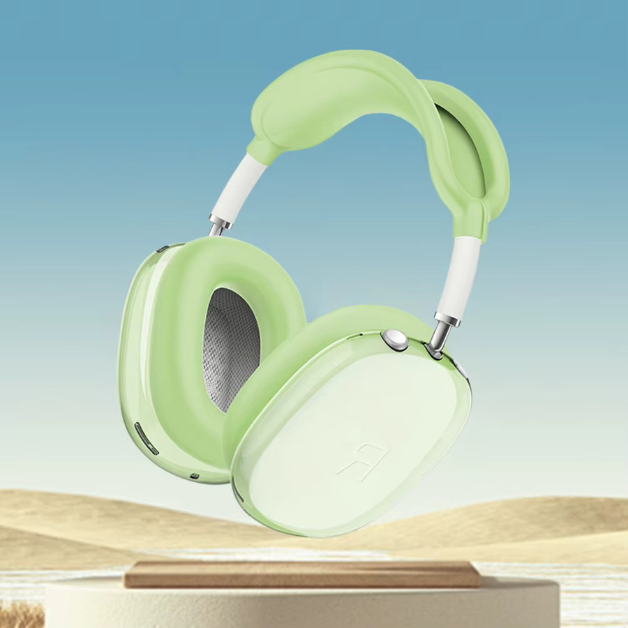 4-in-1 Silikon und TPU Schutzhülle für Apple AirPods Max, transparent, stoßfest, inklusive Ohrpolster, Ohrmuschelschutz und Stirnband-Abdeckung - Bild 3