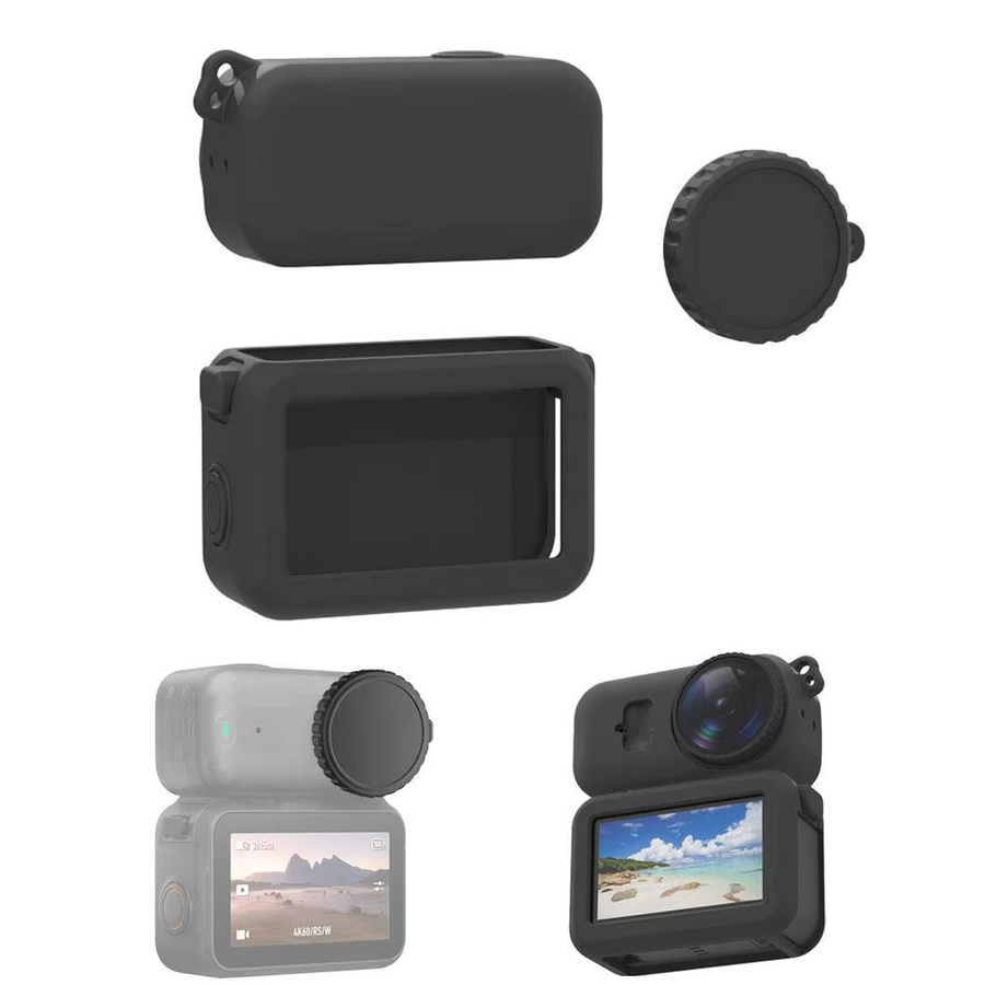 DJI OSMO NANO Silikon Schutzhülle Set in Schwarz für umfassenden Kratz- und Sturzschutz - Bild 5