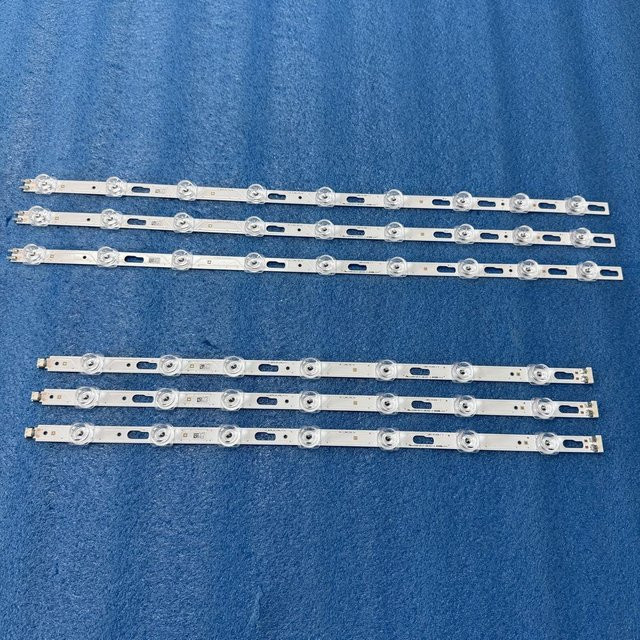 LED-Streifen Set für Samsung UE50DU7000U UE50DU7110K UE50DU7100K UE50DU7102K UE50DU7200U UE50DU7192U UE50DU7190U UE50DU7172U in Weiß - Bild 1