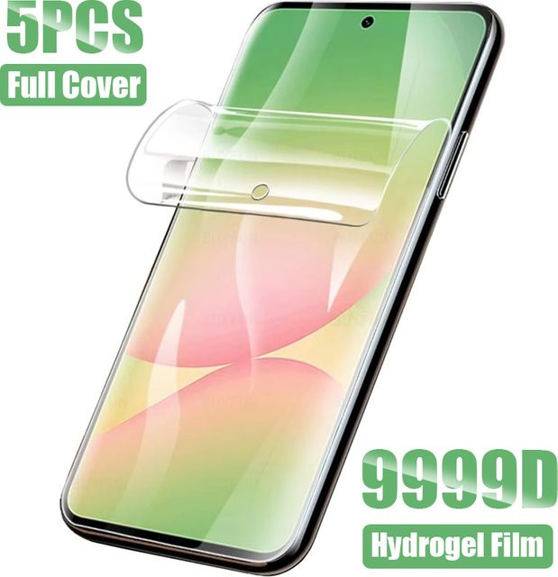 5 Stück transparente Hydrogel-Displayschutzfolien für Samsung Galaxy S25 S24 S23 Plus S22 Ultra S21 FE sowie Samsung A16 A06 A26 A36 A56 A55 A35 - Bild 1