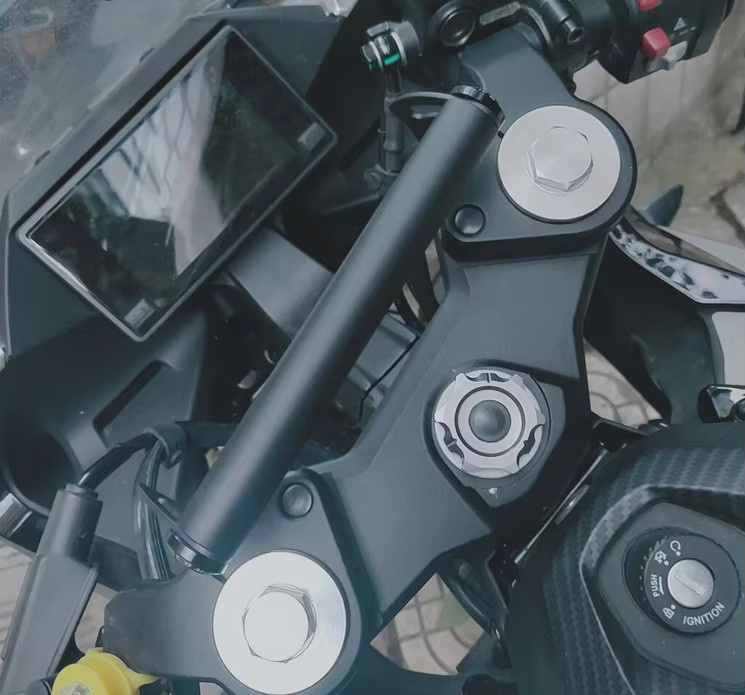YOLENSE Smartphone und GPS Halterung für SR250 250SR 300SR Motorrad in Blau - Bild 3