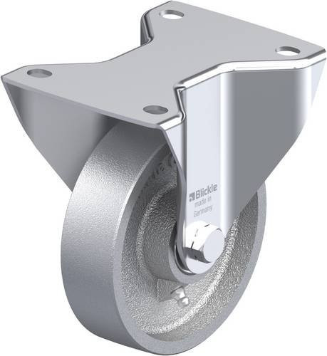 Blickle Bockrolle BK-G 125K-3 in Silber, Rad-Durchmesser: 125 mm, Tragfähigkeit: 350 kg - Bild 1