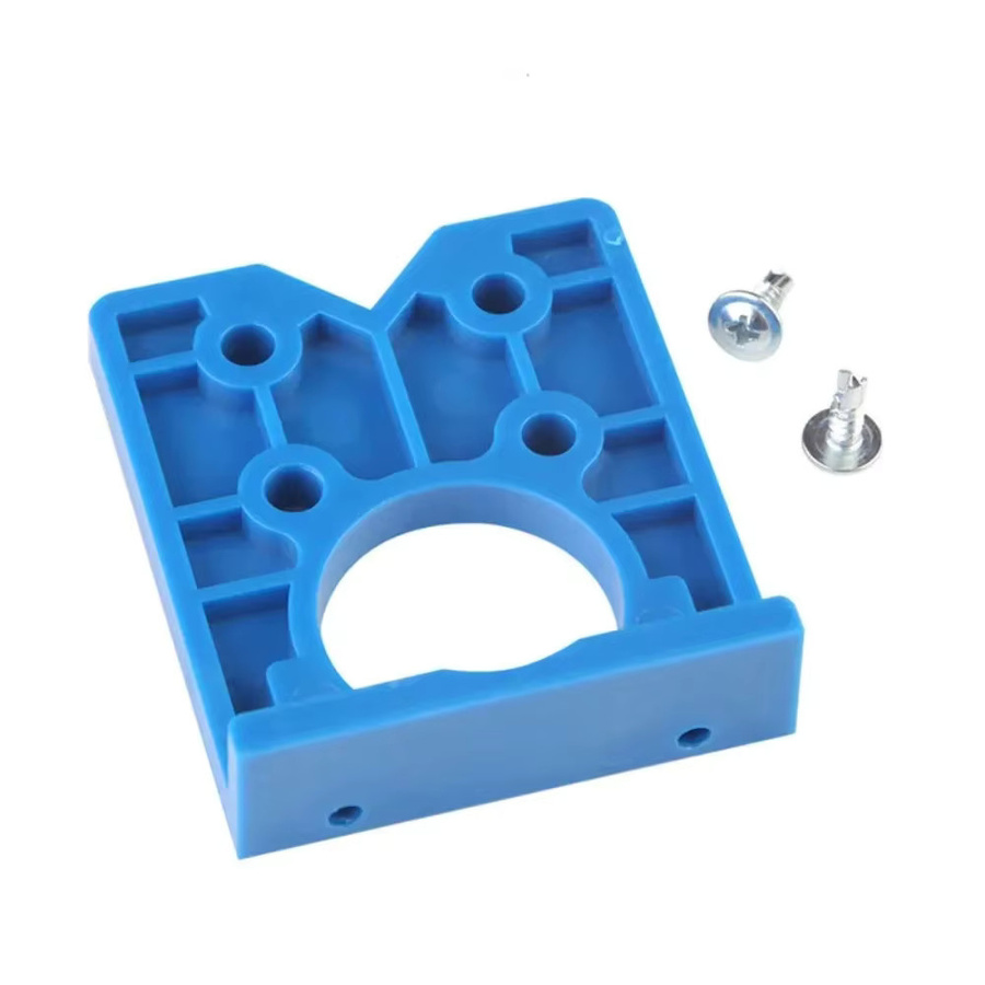 Skeyo Bohrvorlage für 35 mm Scharniere aus Kunststoff in Blau und Multicolor zur Installation von Scharnieren an Holzmöbeln und Schränken - Bild 2