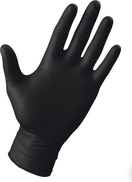 Multitec Nitril-Einweghandschuhe Schwarz Größe S 50er-Pack - Bild 1