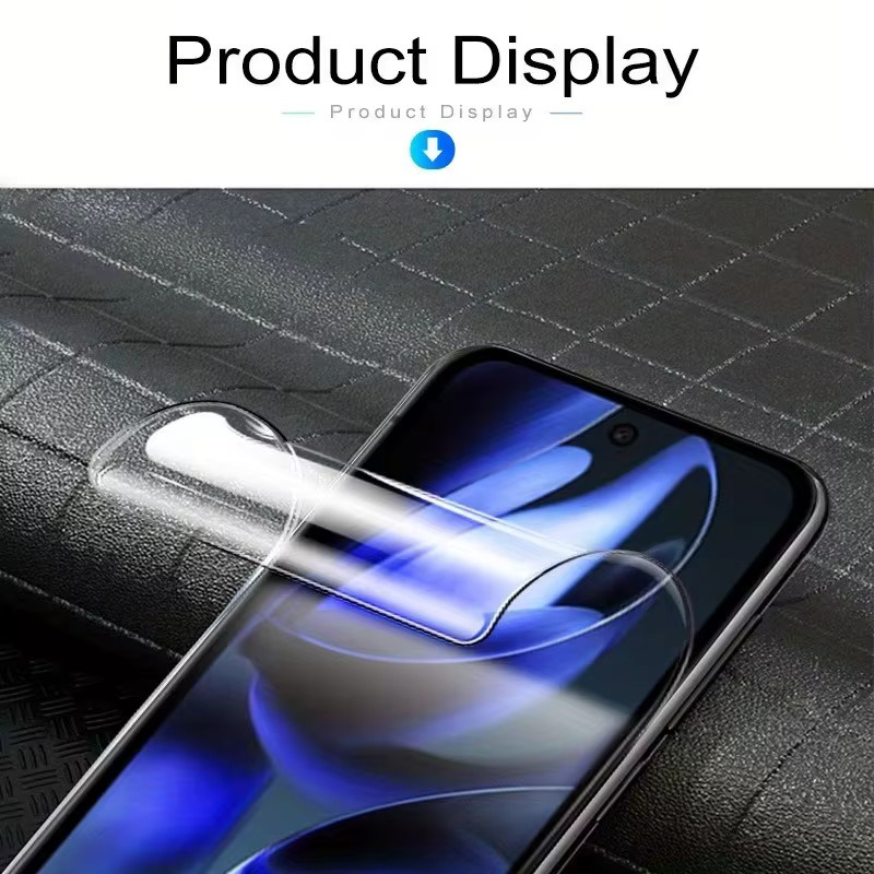 4 Stück HD Front Hydrogel Film Displayschutzfolie für Realme P1, P2 Pro 5G, P3x und P3 Ultra 5G in Transparent - Bild 3