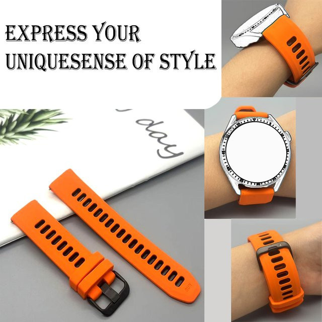 QCTOG Uhrenarmband Silikon, 22 mm, Unisex - Bild 1